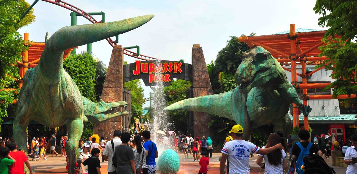 universal studios jurrasic park ride