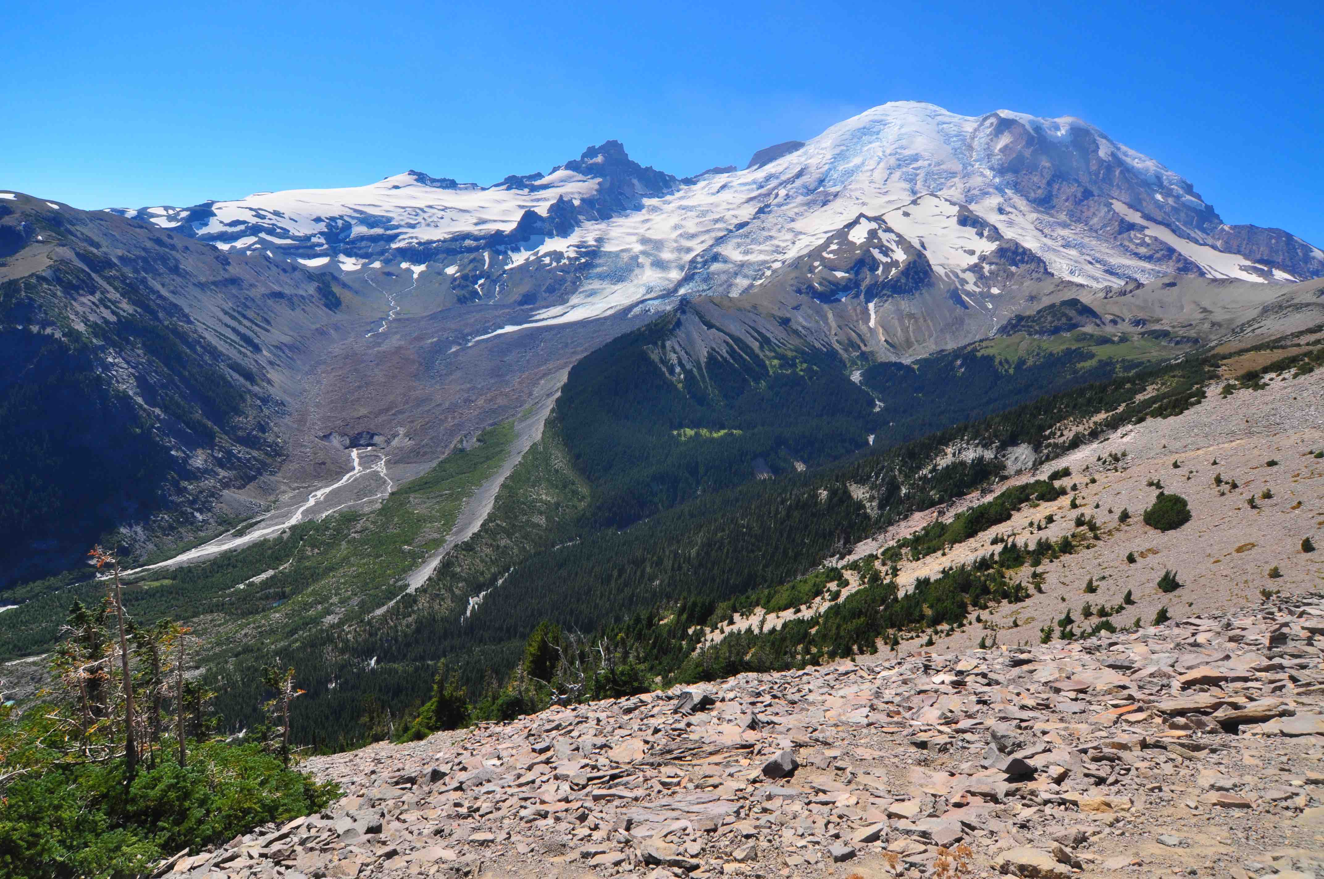 Burrough mountain trail Mt rainier national park