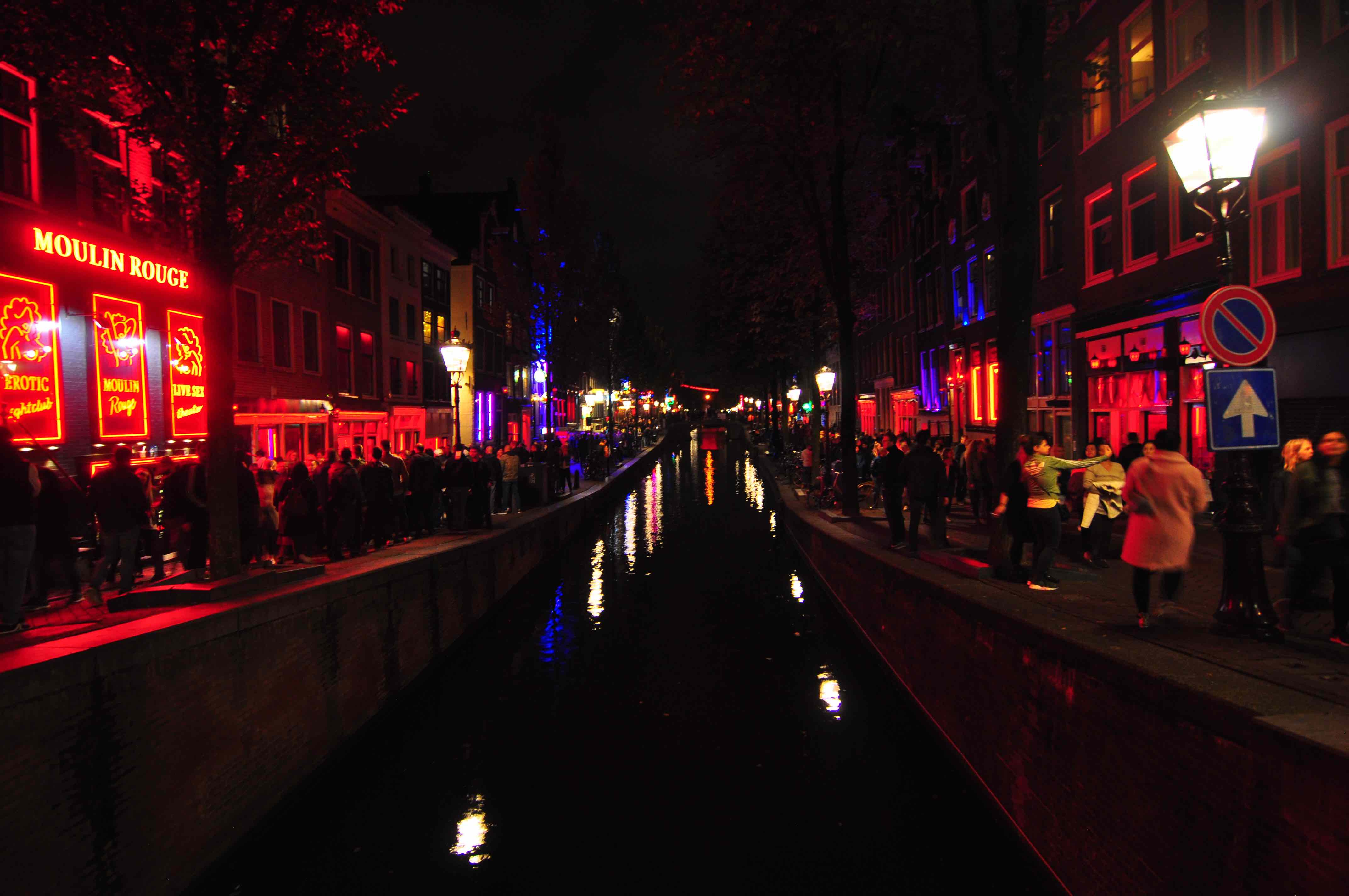 Amsterdam red light street