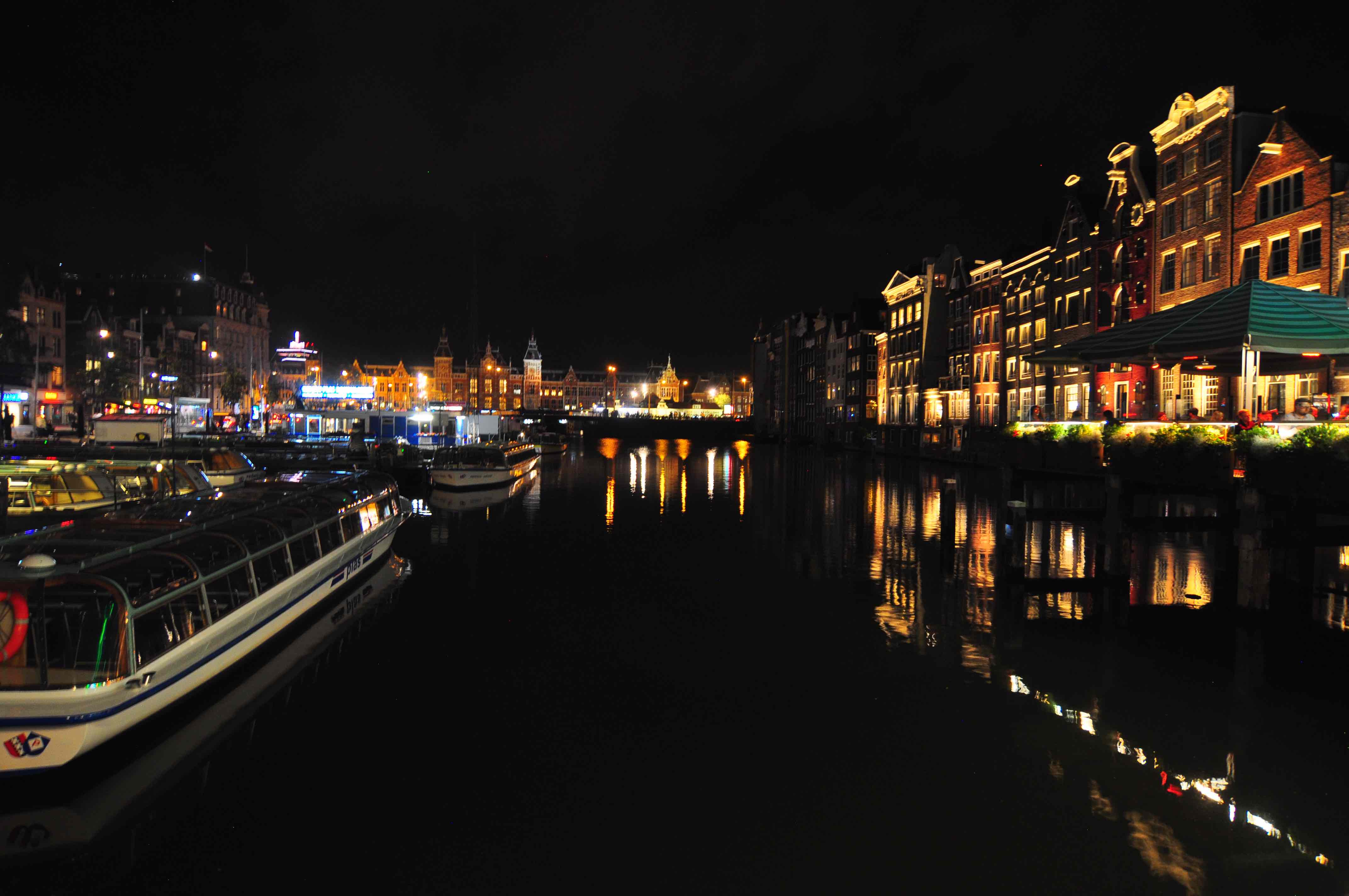 Amsterdam boats on canals