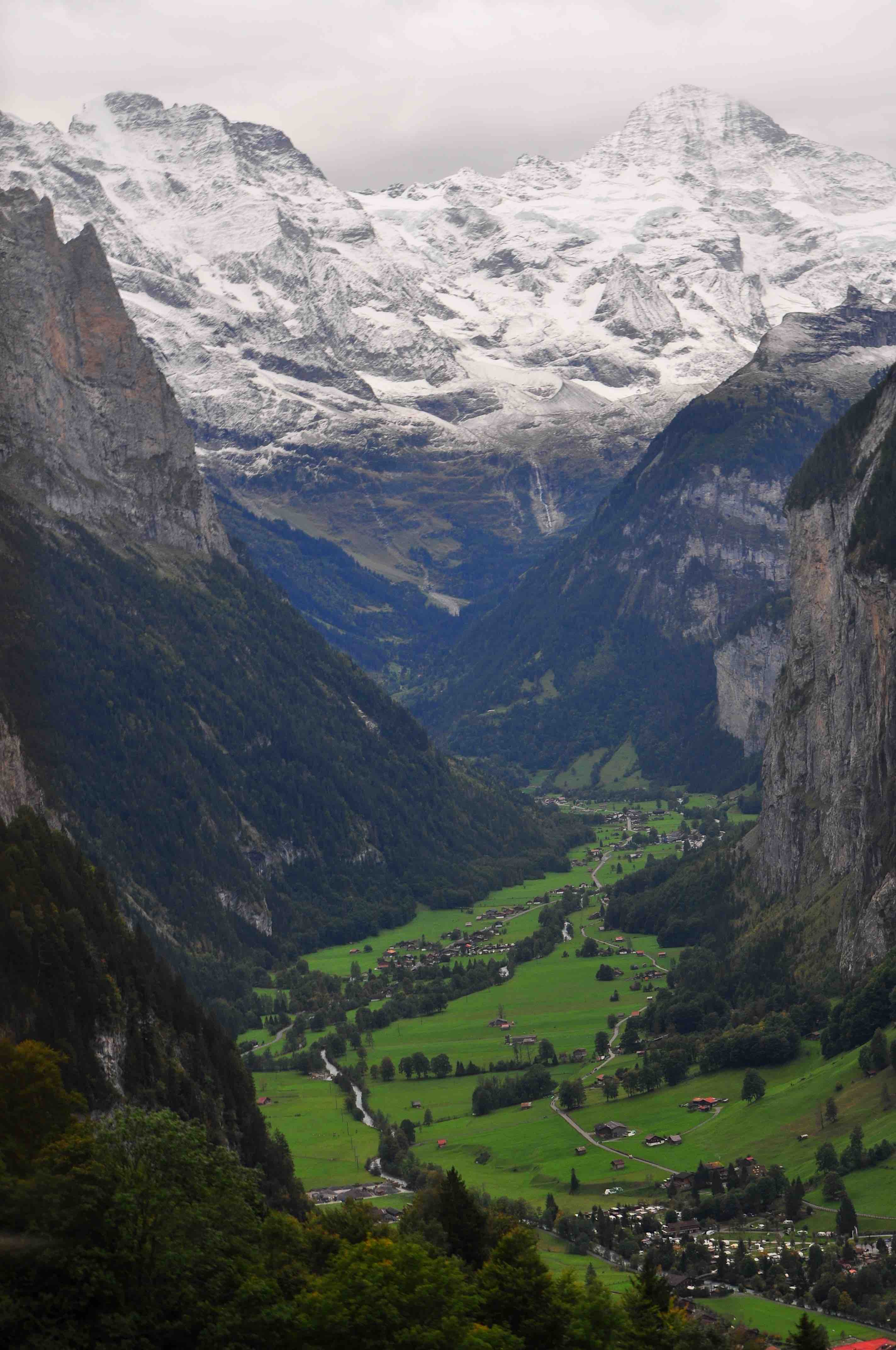 Alps view from wengen village