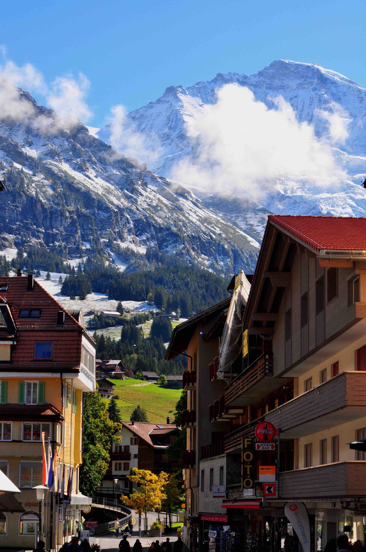 Jungfrau view from Wengen