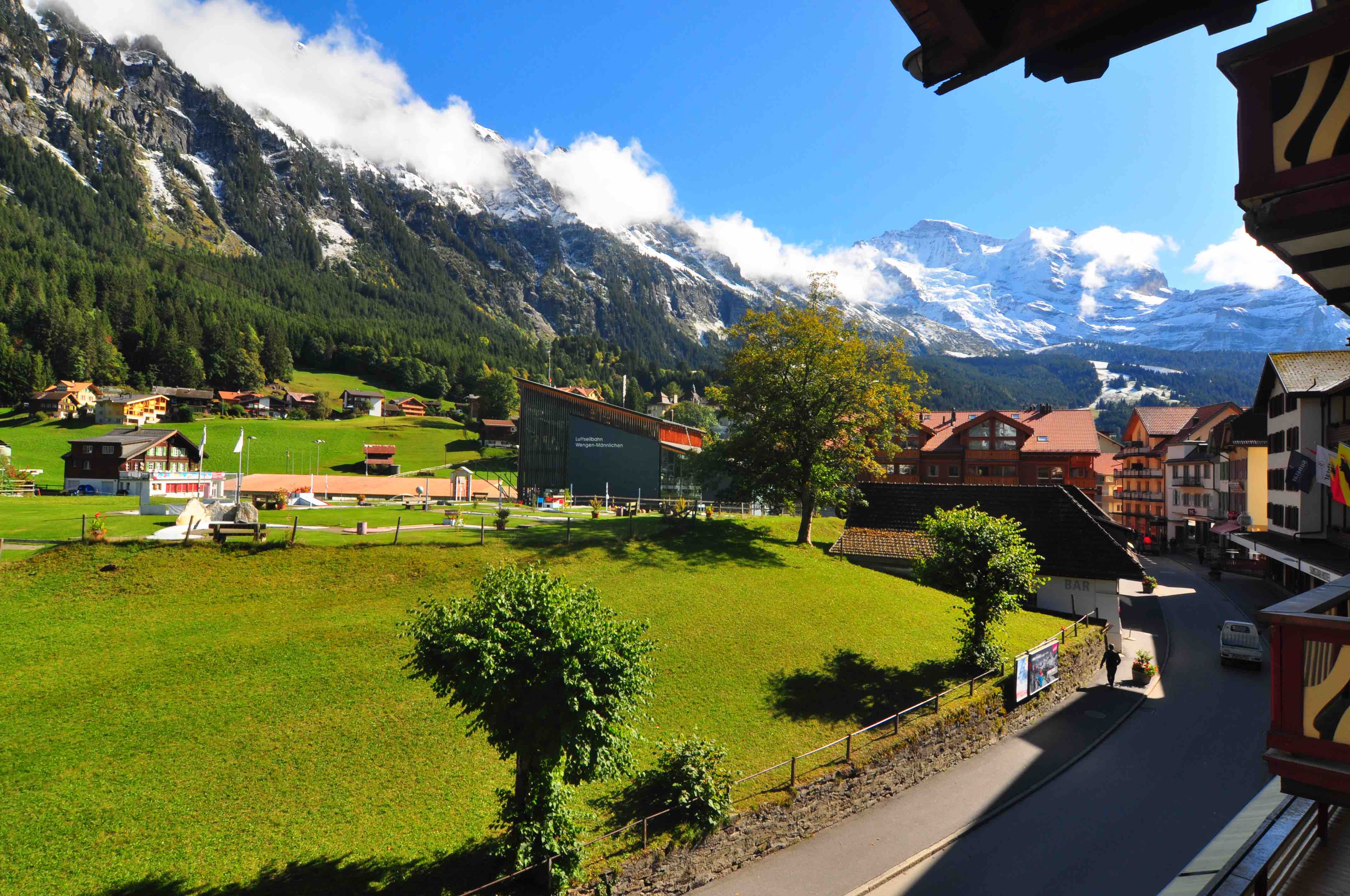 Wengen village hotel views