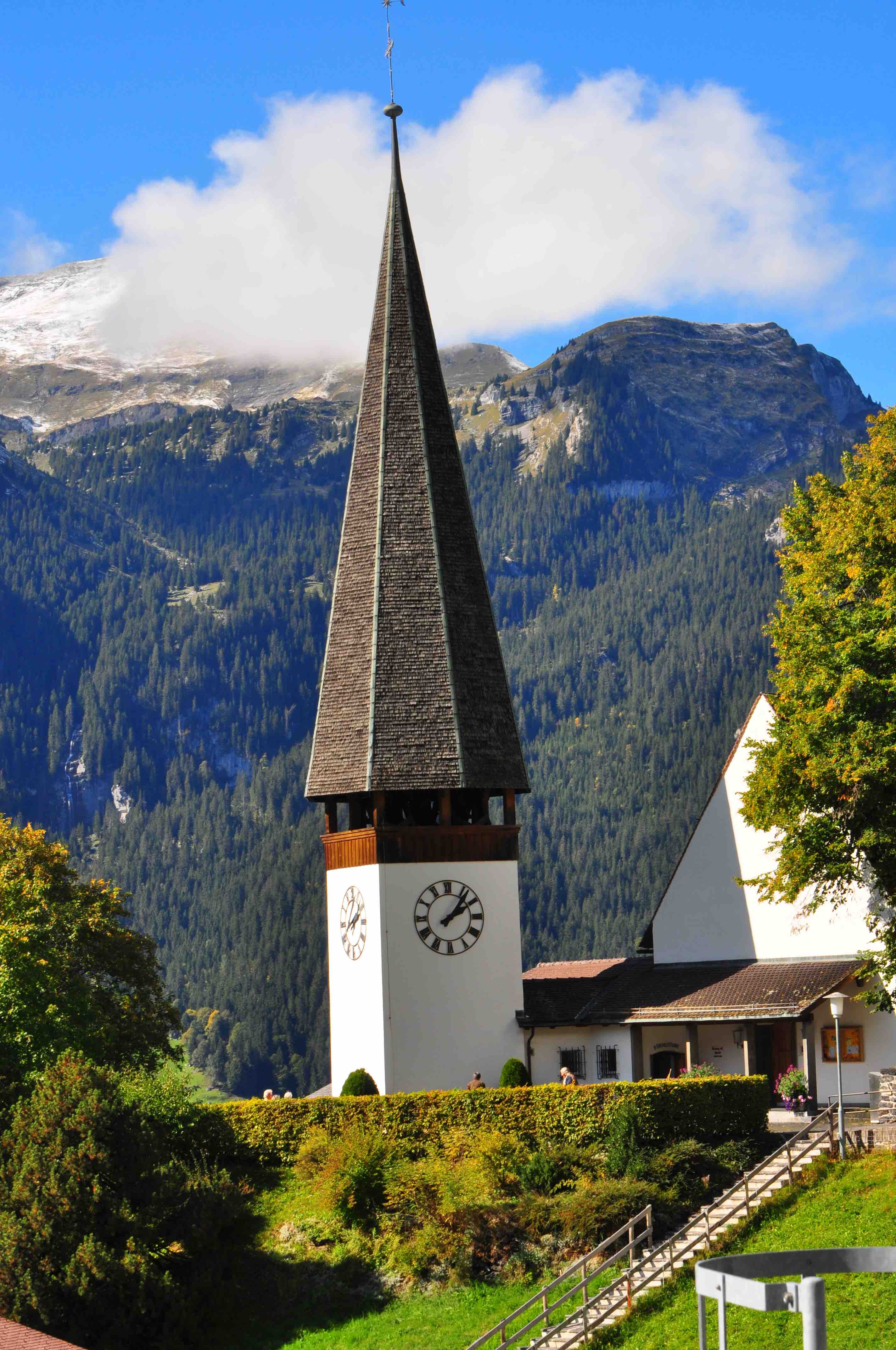 Wengen village clock
