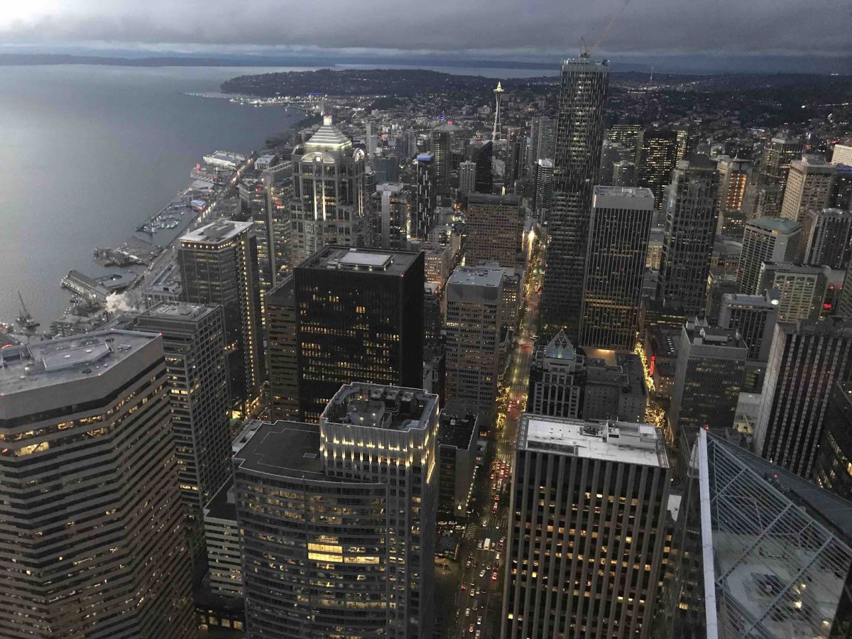 Columbia tower city view