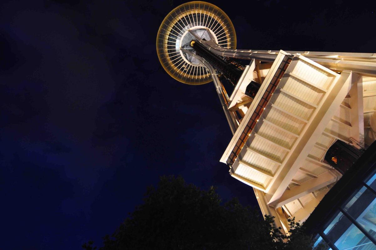 Space needle night view