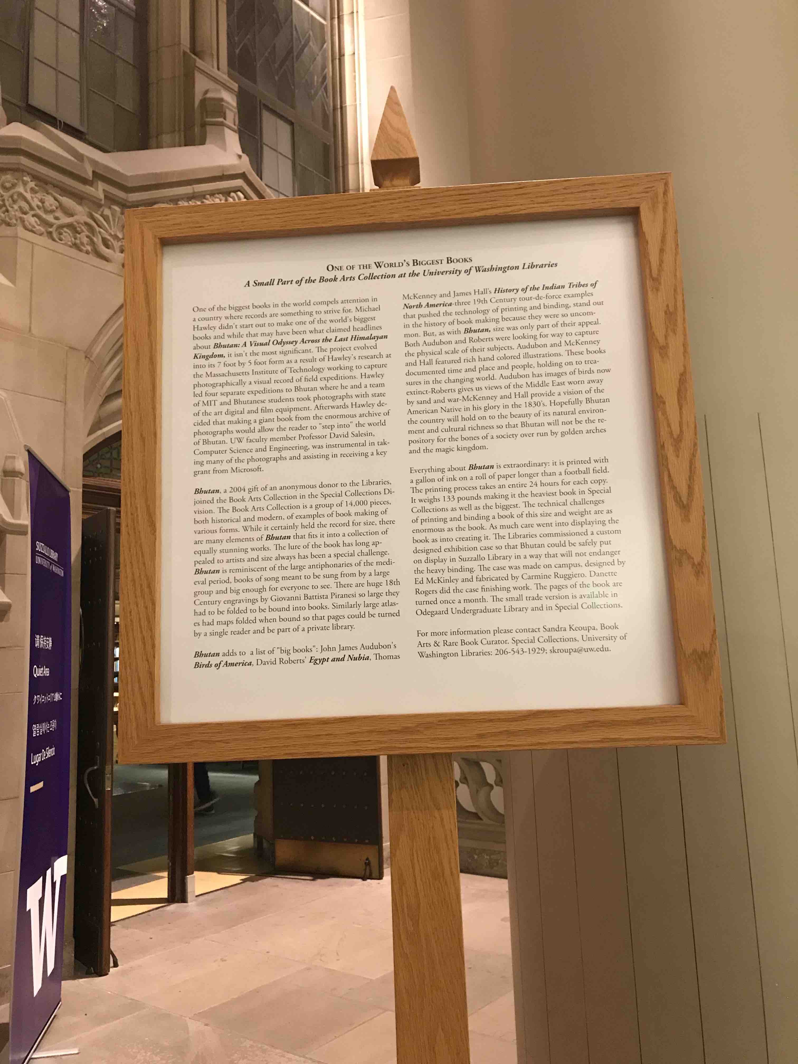 Seattle University of washington Suzzallo Bhutan Book